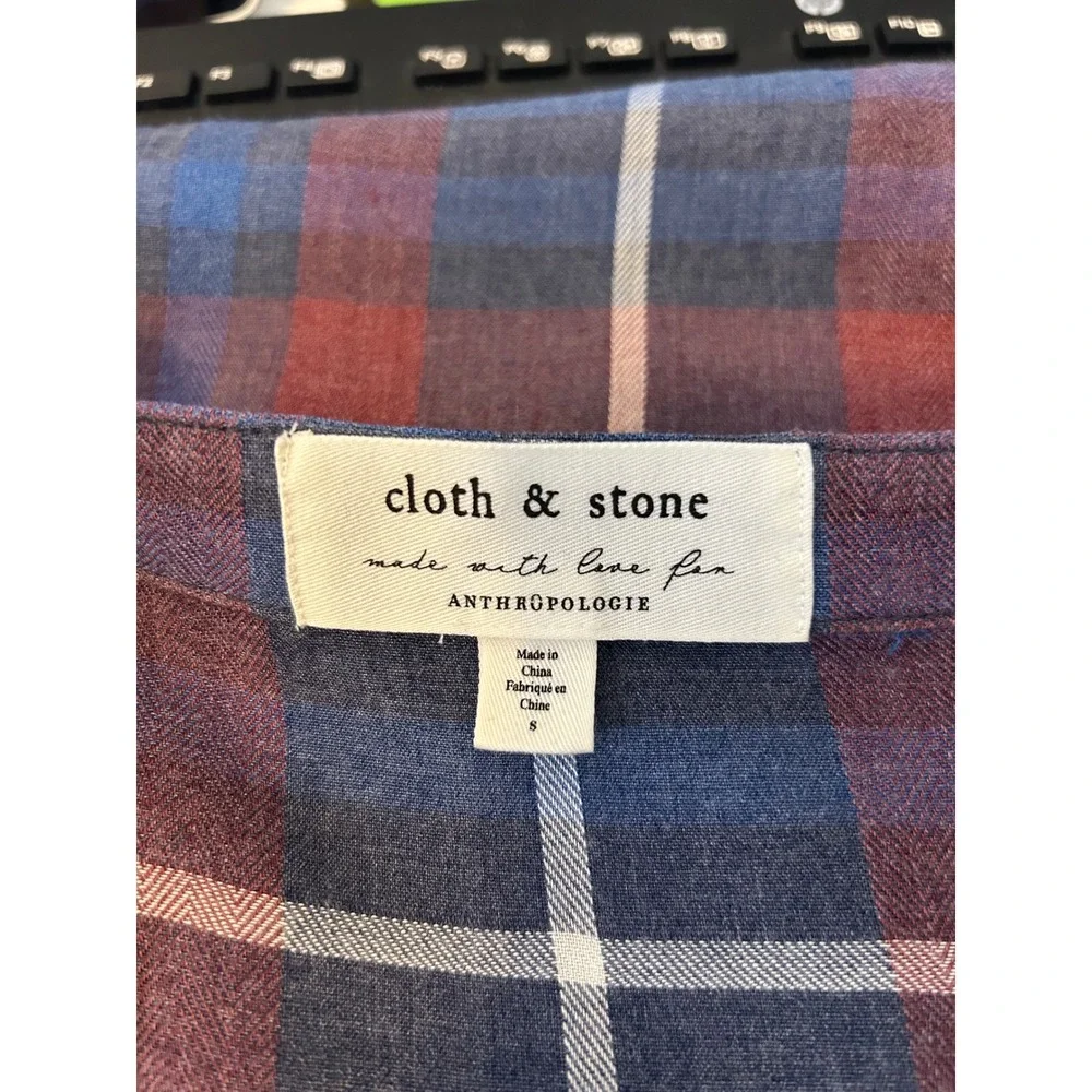 Cloth & Stone for Anthropologie Plaid Tunic‎ Dress Small